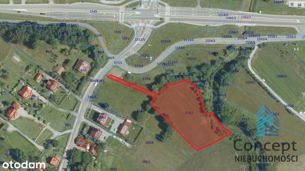 Działka budowlana 45 arów – Łazy-7