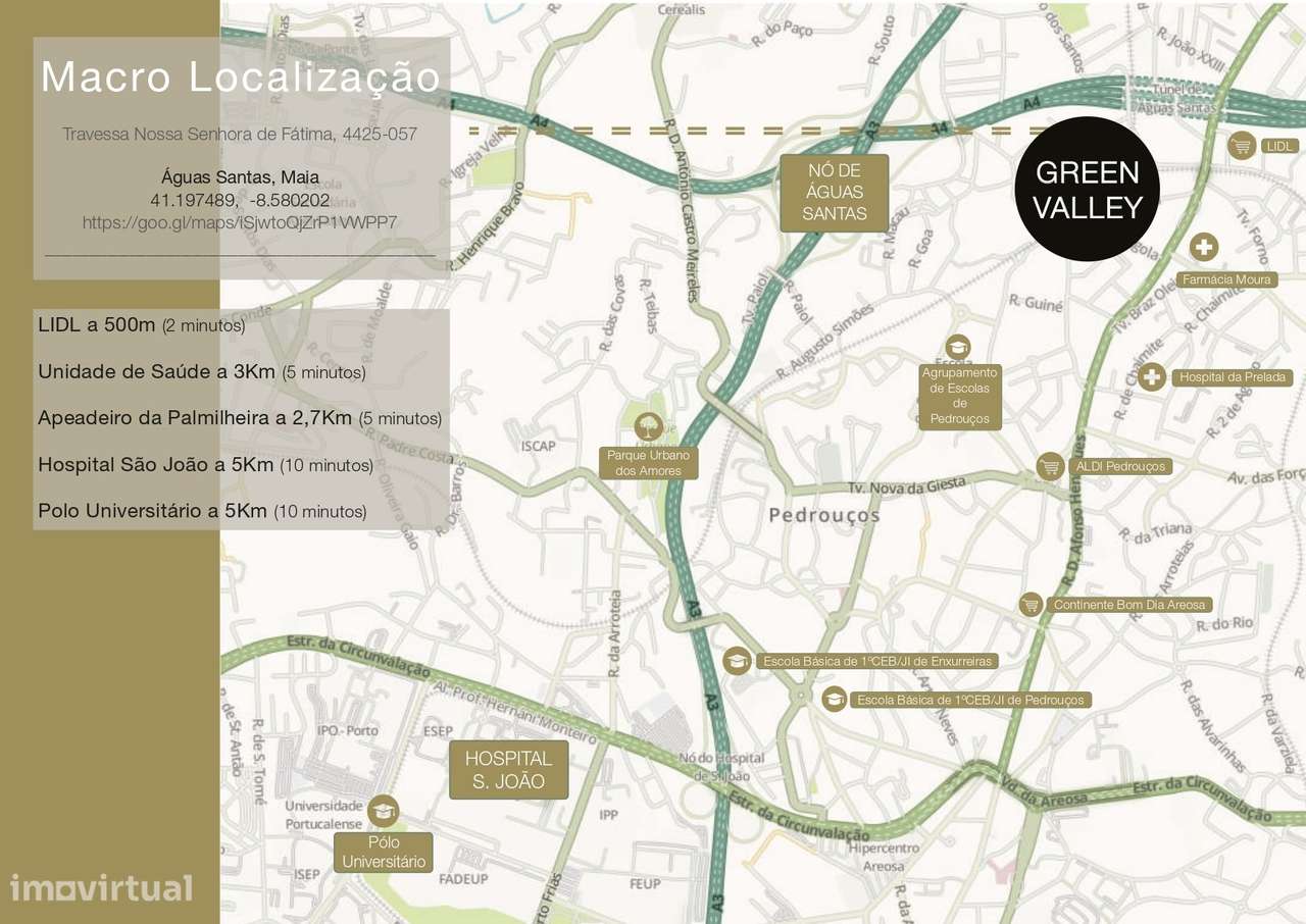 Apartamento T2+1 | Terraço | Novo | L.Garagem 2 Carros | Águas Santas - Grande imagem: 4/13