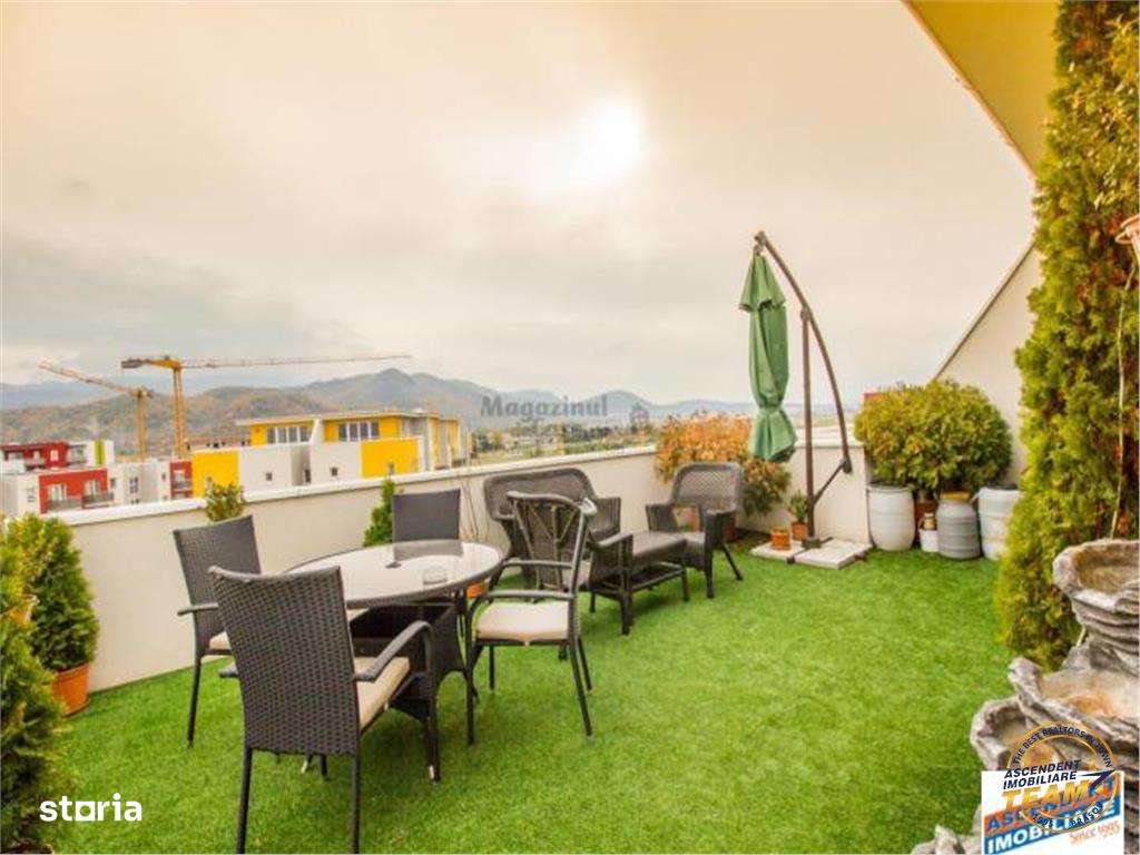 Penthouse extravagant,living spectaculos, semineu,terase generoase,Ava - Imagine principală: 4/19