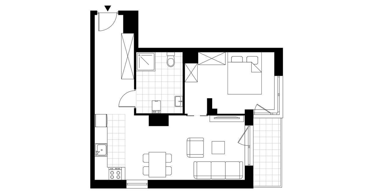 Stara Cegielnia Mielec | mieszkanie 2-pok. | C_M43 - Pełny obrazek: 4/9