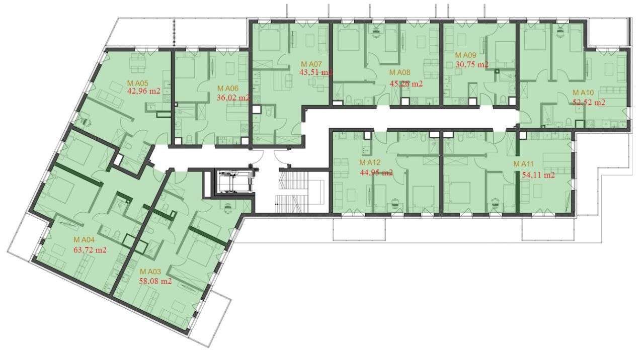 Nowe Apartamenty Wysokie Brzegi 30-120 m2!-4