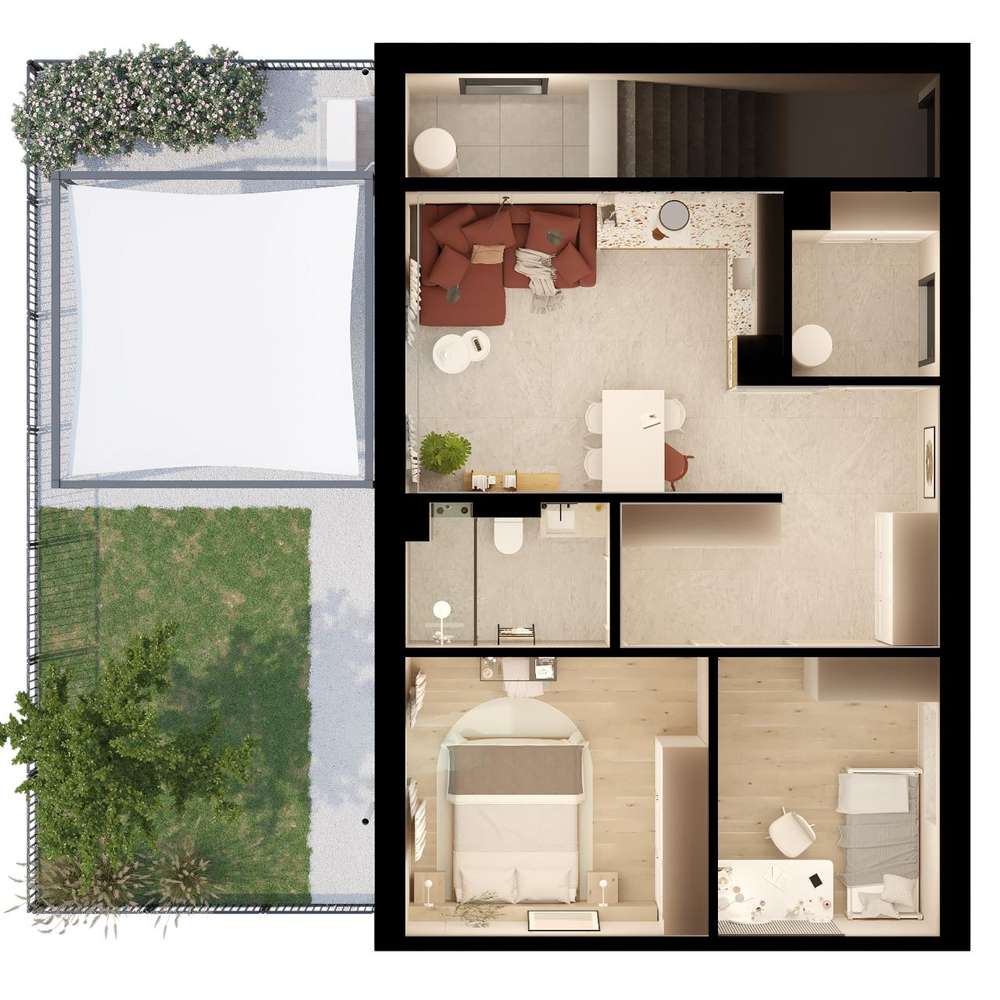 Nowa Dania ul. Pienista | 8.1| APARTAMENT 58,34 M KW. | OGRÓD| - Pełny obrazek: 3/9