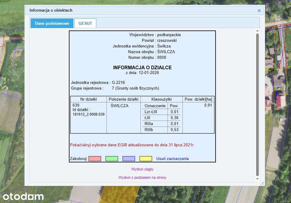 Działka inwestycyjna 0,91ha, Świlcza, WZ 1000m2 usługowo produkcyjna-3