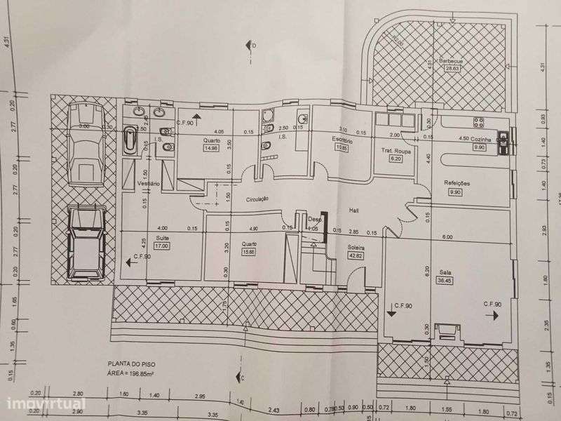 Moradia térrea inserida em terreno urbano ( 2000 m2) / Particular - Grande imagem: 4/6