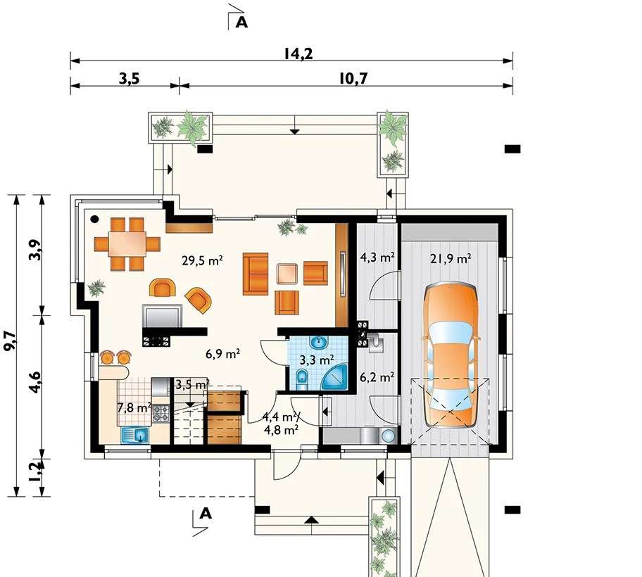 Dom 130 m na działce 7,5ar przy Puszczy Niepolomickiej-4