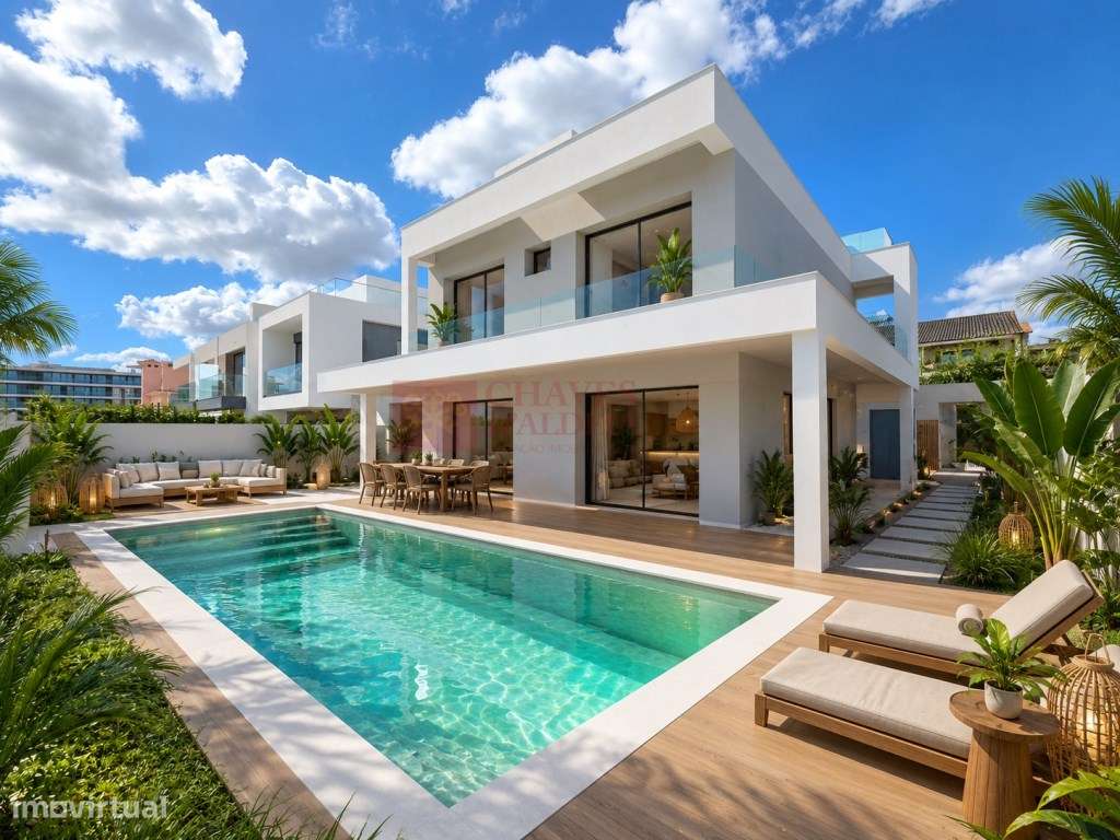 Moradia T4 com vista rio e piscina - A 10 minutos de Lisboa-0
