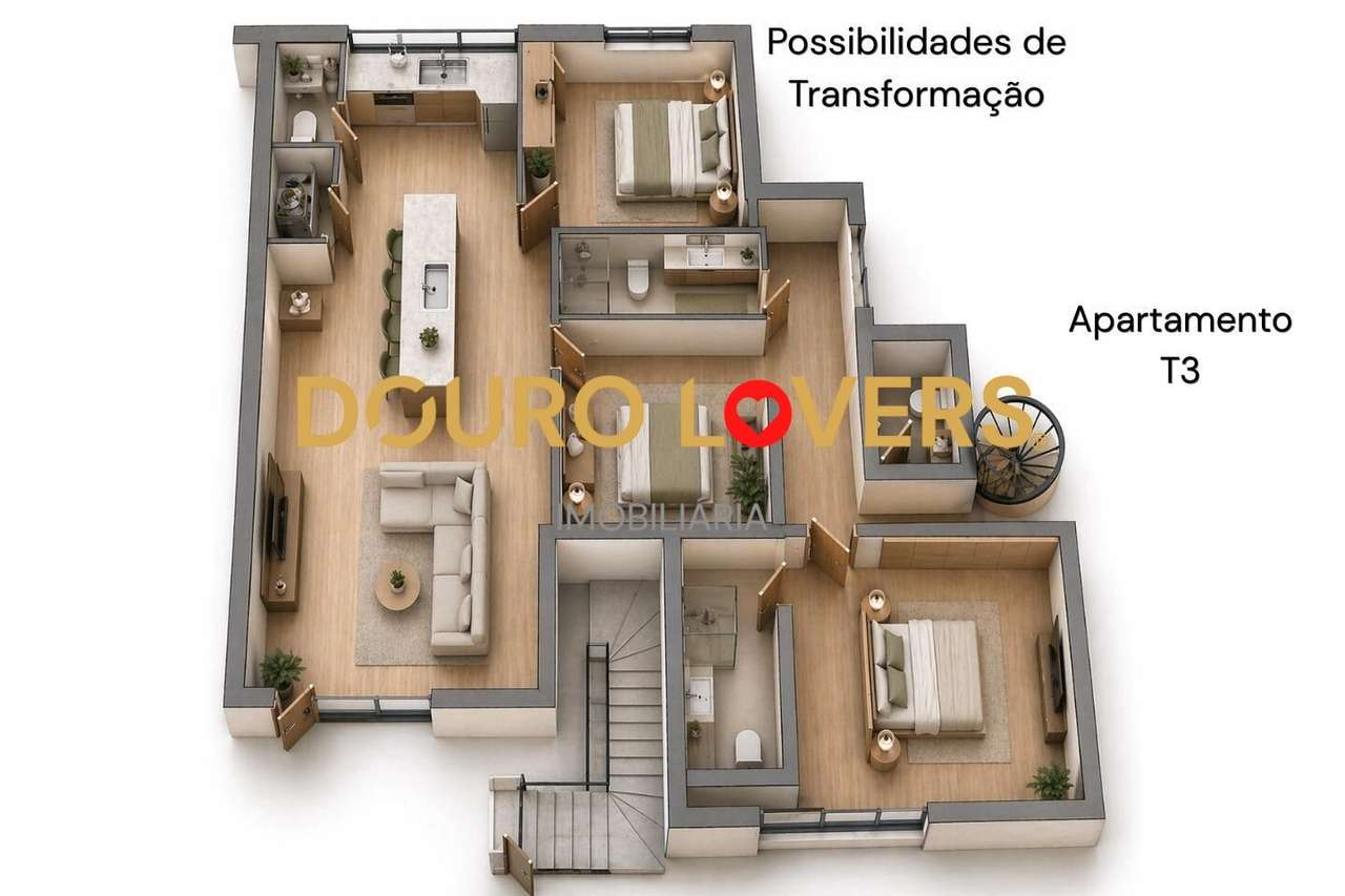 Armazém com potencial para T3 em Rio Tinto, Oportunidade investimento-14