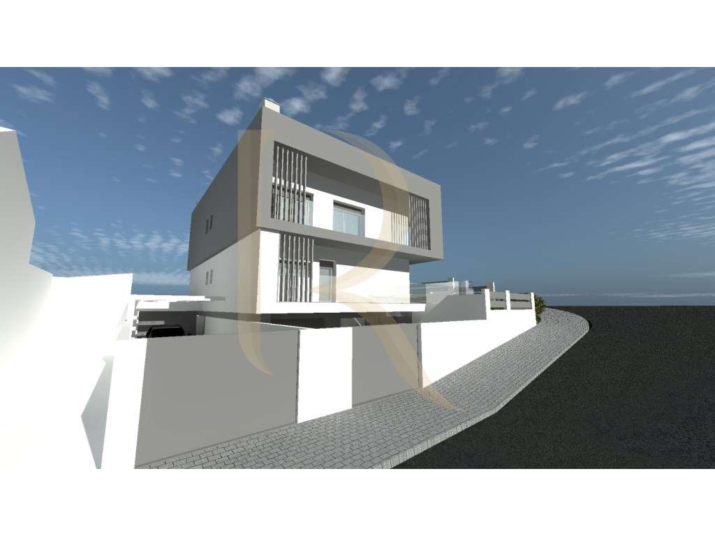 Moradia Geminada T3+1 nova com piscina e garagem no Pinhal do General-11