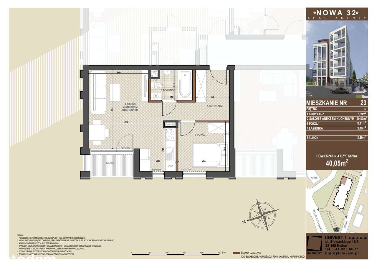 Nowa 32 | mieszkanie 2-pok. | 23 - Pełny obrazek: 2/9
