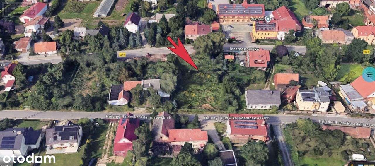 Działka niezabudowana ul. Jerzmanowska