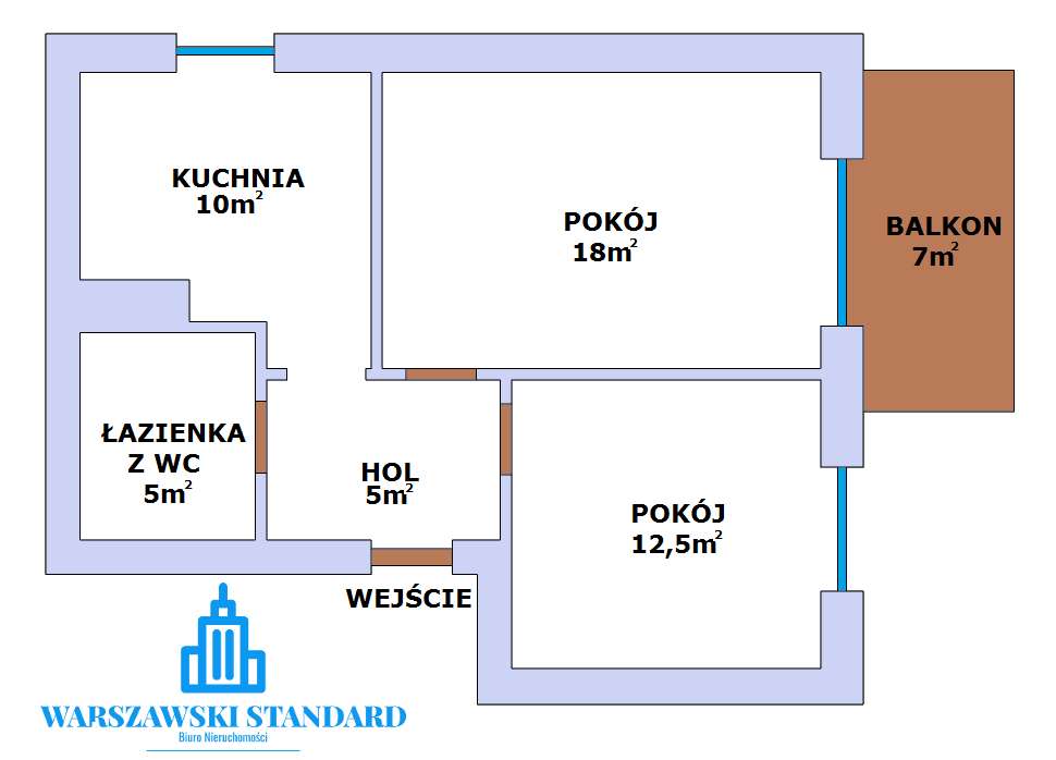 Jasne i ciche 2pok+ osobna kuchnia+ m post+ balkon+ komórka lokatorska-11