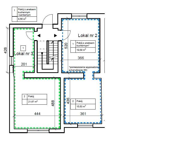 Lokal mieszkalny nr 2 i 3 - Kocmyrzów, ul. Graniczna - Pełny obrazek: 5/5