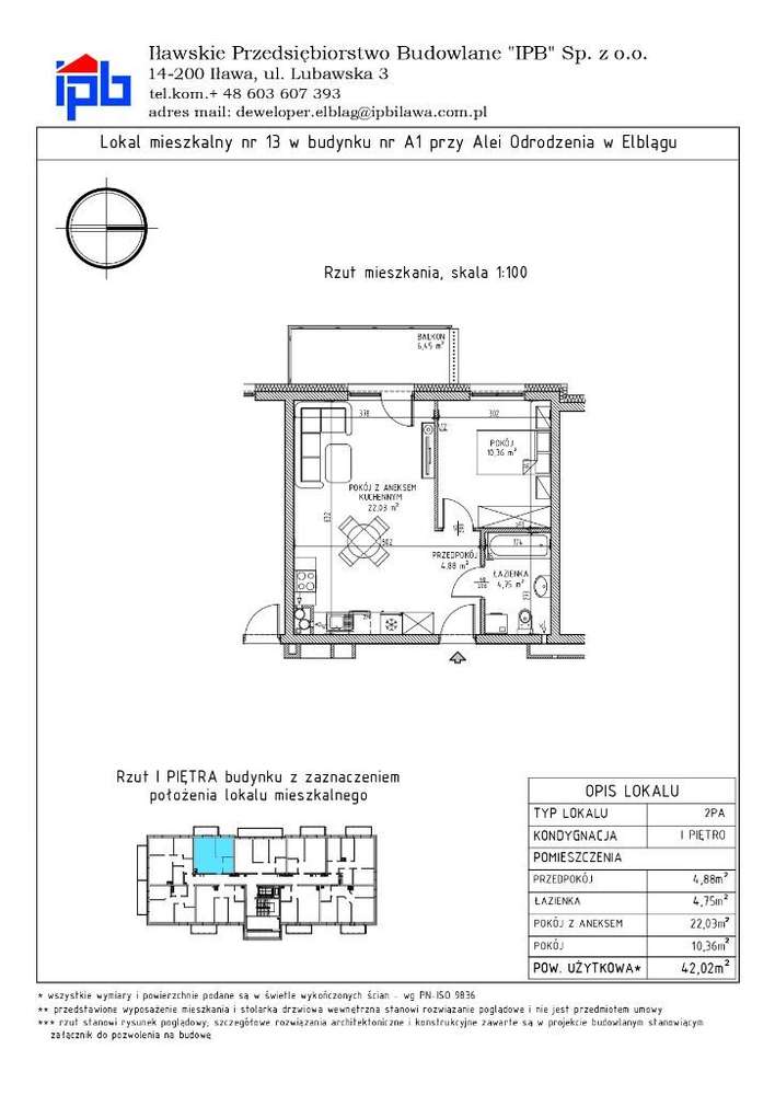 Kaskada Park | Mieszkanie 13 - Pełny obrazek: 2/7