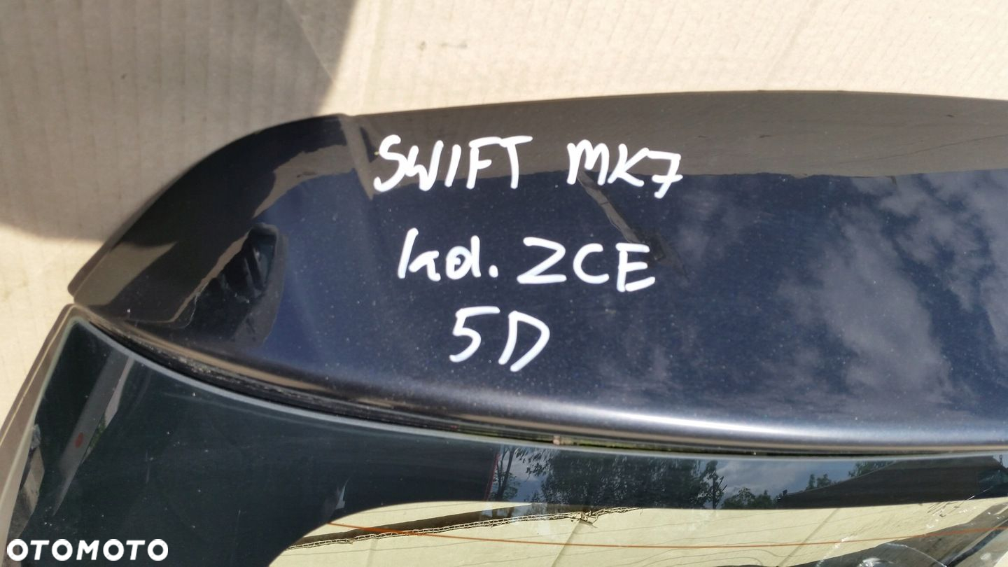 Suzuki Swift MK7 KLAPA BAGAŻNIKA TYŁ 10- ZCE - 3