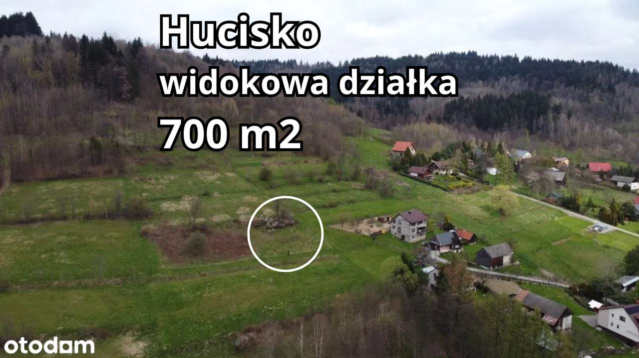 Hucisko, dwie widokowe działki budowlane po  7 arów-6