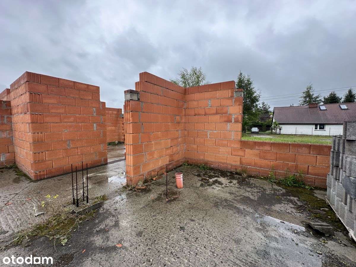 Działka z rozpoczętą budową domu - Pełny obrazek: 4/7