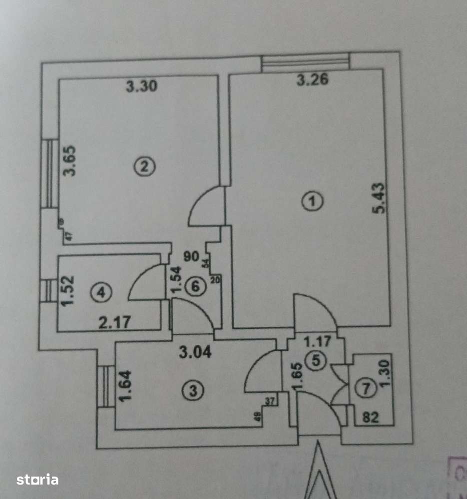 Vanzare apartament cu 2 camere, Centru, cu vedere la dunare, etaj7 - Imagine principală: 5/5