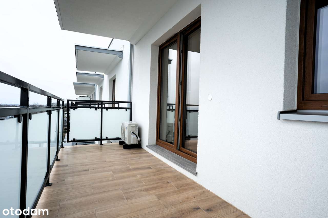 Nowoczesne 2-pokojowe mieszkanie z balkonem + piwnica + klimatyzacja-17