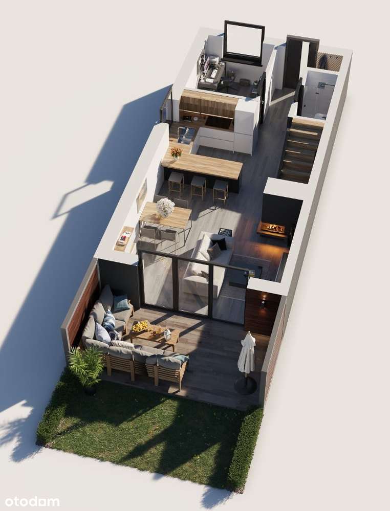 Nowoczesny dom w zabudowie szeregowej - Pełny obrazek: 5/8