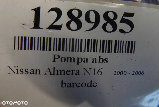 NISSAN ALMERA N16 1.5DCI POMPA ABS 0265800379 - 6