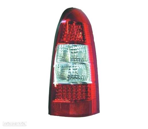 FAROLINS TRASEIROS LED PARA OPEL ASTRA CARAVAN 97-04 VERMELHO BRANCO - 2