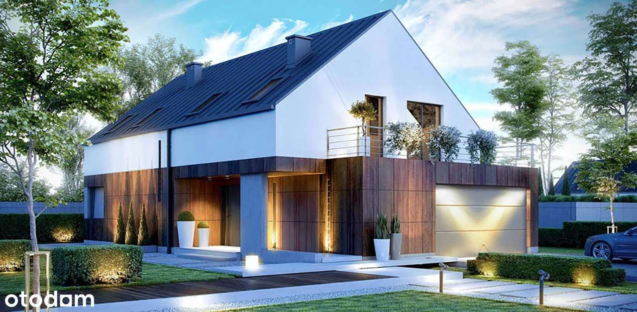 Dom wolnostojący w Bojkowie - podwójny garaż, 1069 m2 działka