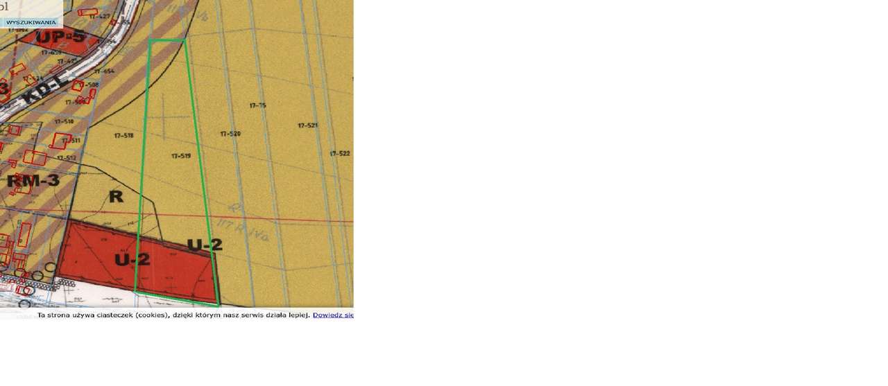 Działka inwestycyjna - Zdanowice przy DK78-5