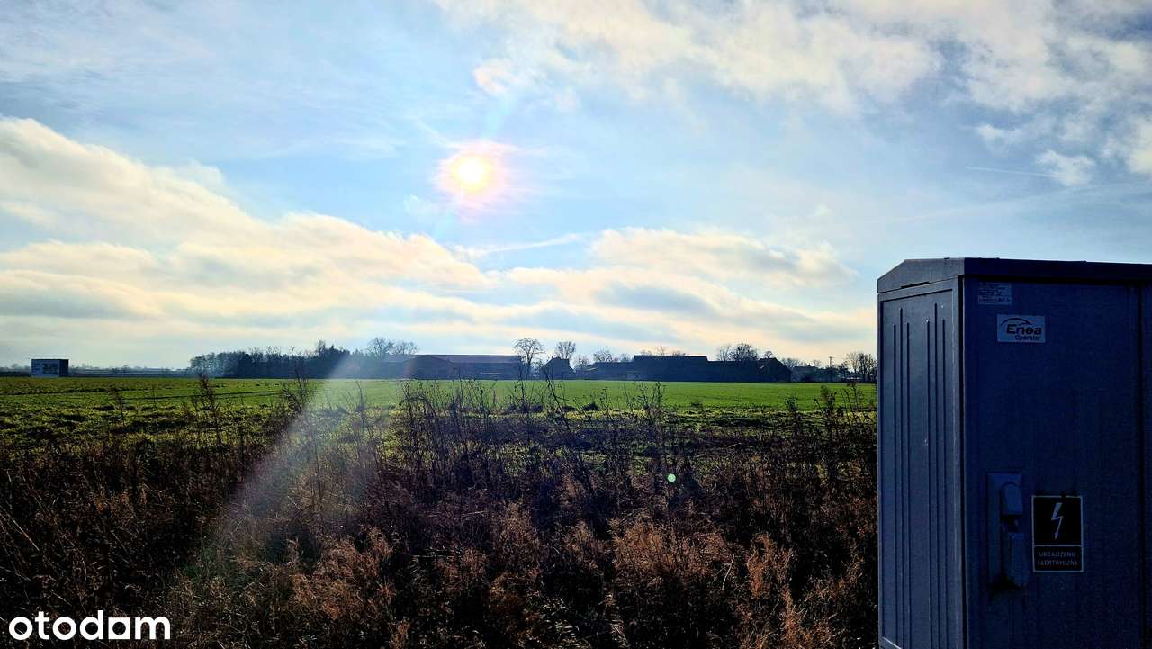 Ustawna działka 582 m2 Trzek/Kostrzyn, skrzynka prądowa na działce-3