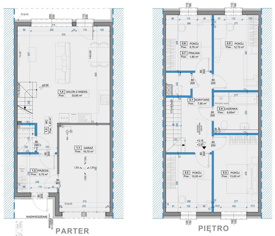 Segment środkowy 119m² + ogródek 76m² - Pełny obrazek: 3/8
