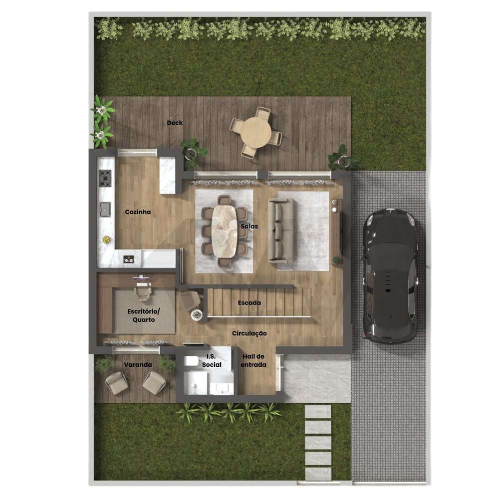 Terreno com Projecto aprovado para moradia T4 mais Escritório-5