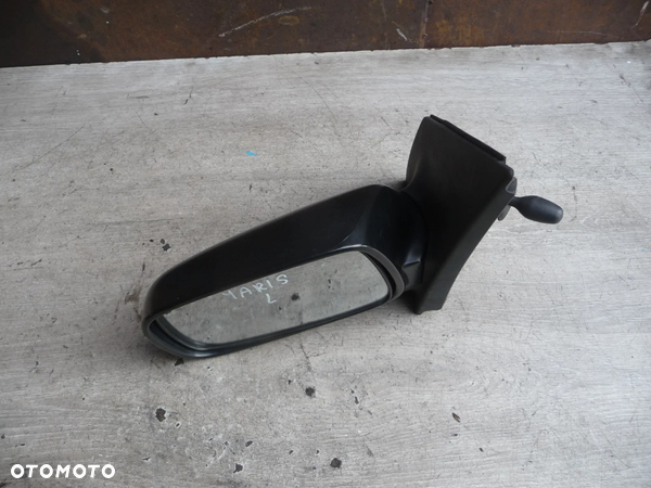 TOYOTA YARIS I 99-05 LUSTERKO LEWE MANUALNE CZARNE MATOWE - 9