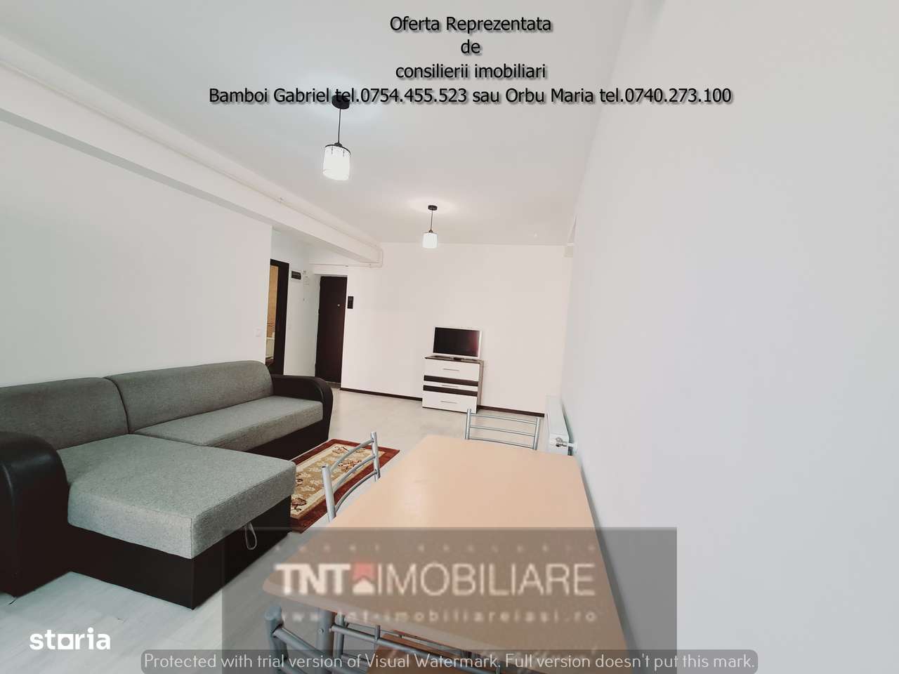 Ap 3 camere mobilate bloc nou, 77 mp  etj 1 1loc parcare zona Pacurari - Imagine principală: 3/20