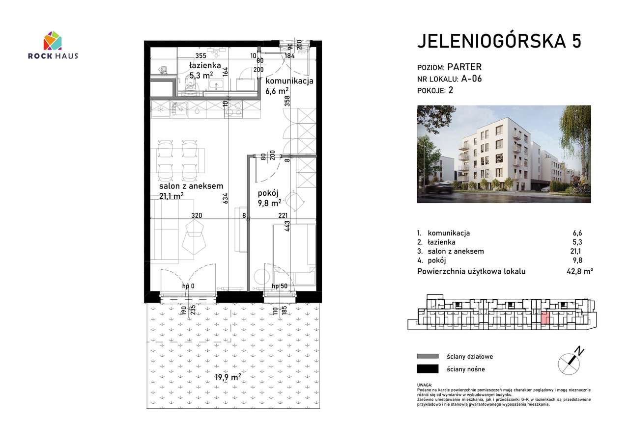 Jeleniogórska 5 | mieszkanie 2-pok. | A-06 - Pełny obrazek: 3/10