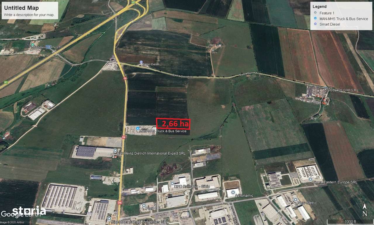 Vand 2.66 ha in zona industriala Vest, in spatele  reprezentantei Man!-1