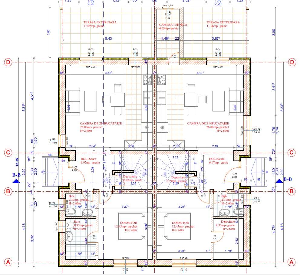 Casă tip duplex, cu 4 camere pe un teren de 250 mp teren-5