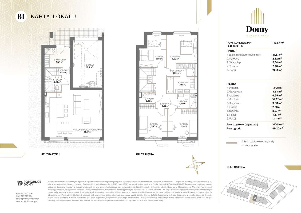 Domy u Źródła Marii | dom 5-pok. | B1 - Pełny obrazek: 2/9