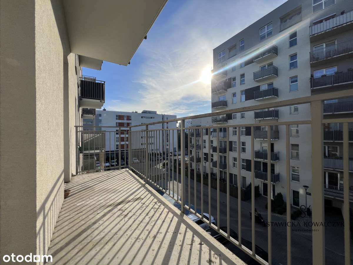 3 pokoje z dużym balkonem i MP