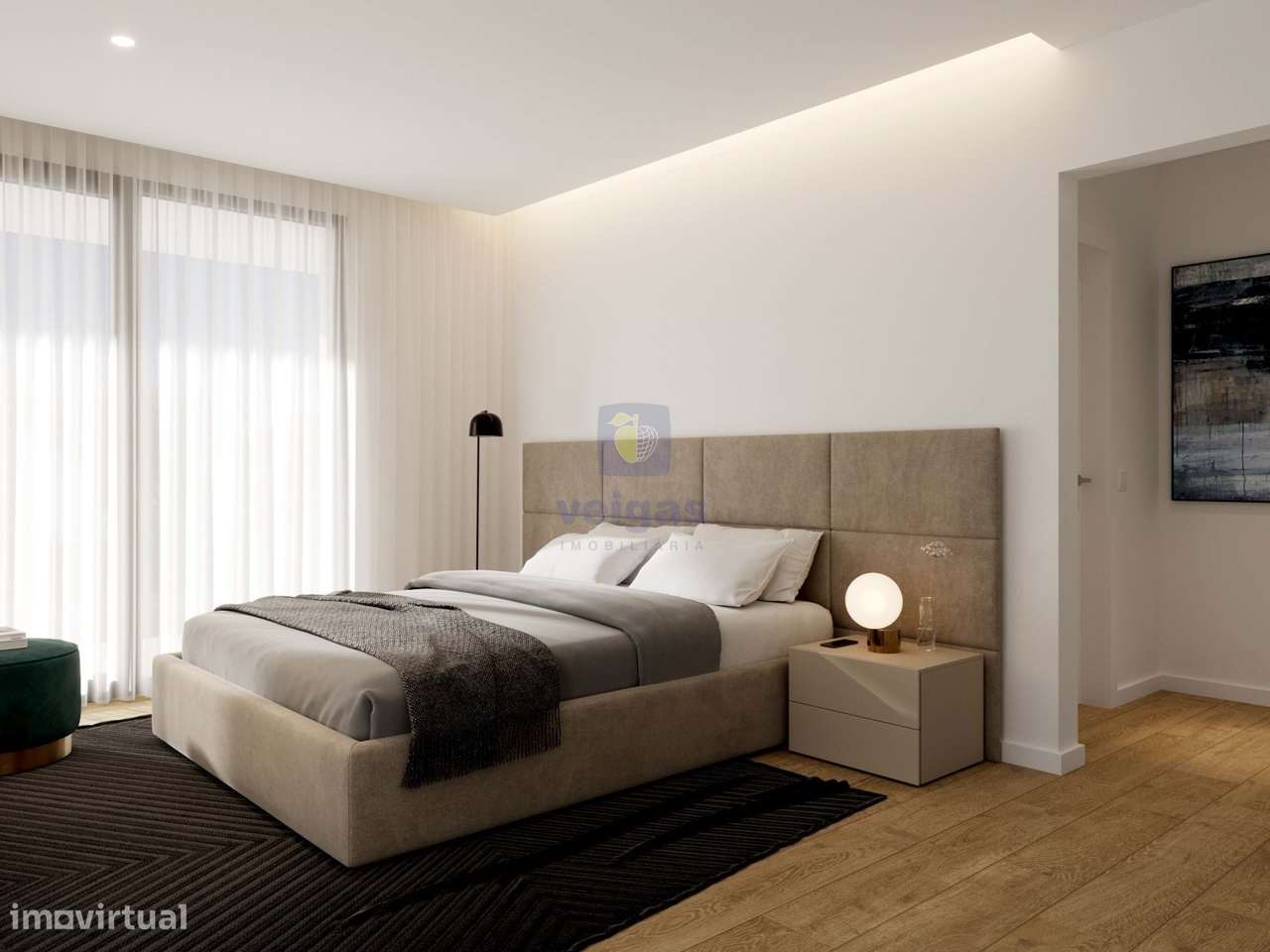 Apartamento T3 Novo em Leiria, Parceiros, com garagem box fechada para-5