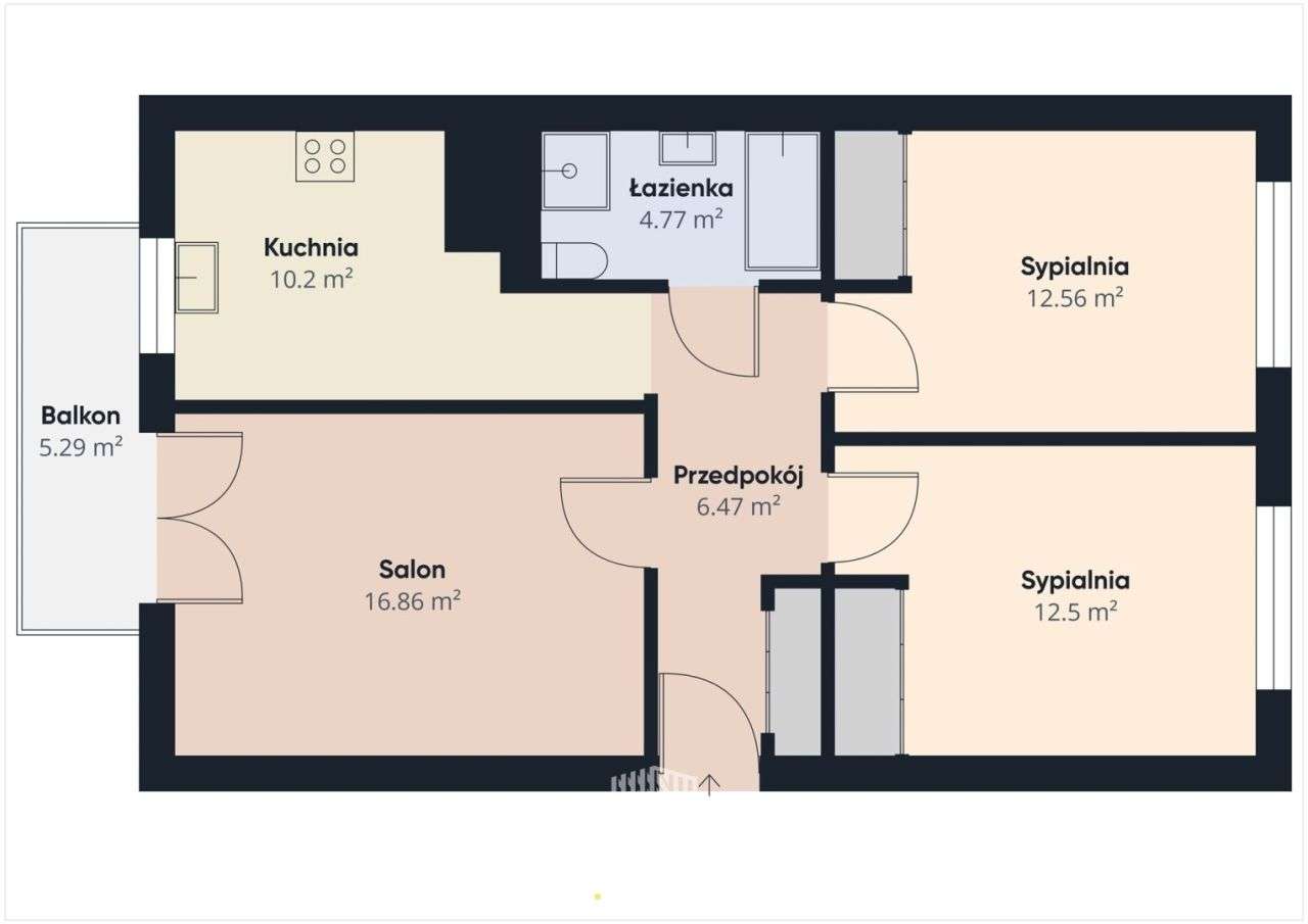 Komfrotowe mieszkanie z osobną kuchnią i komórką - Pełny obrazek: 3/13