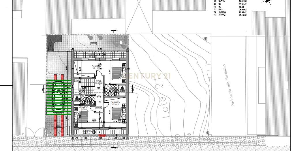 Moradia geminada T4 em fase de construção localizada em Casal de Cambr-13