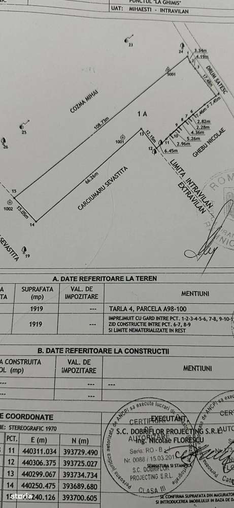 Teren la Mihaiesti , gaz , apa , curent-4