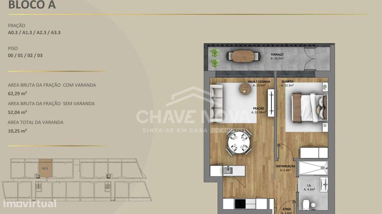 Apartamento T1 Novo c/ Lugar de Garagem e Arrumo em Santa Marinha-25