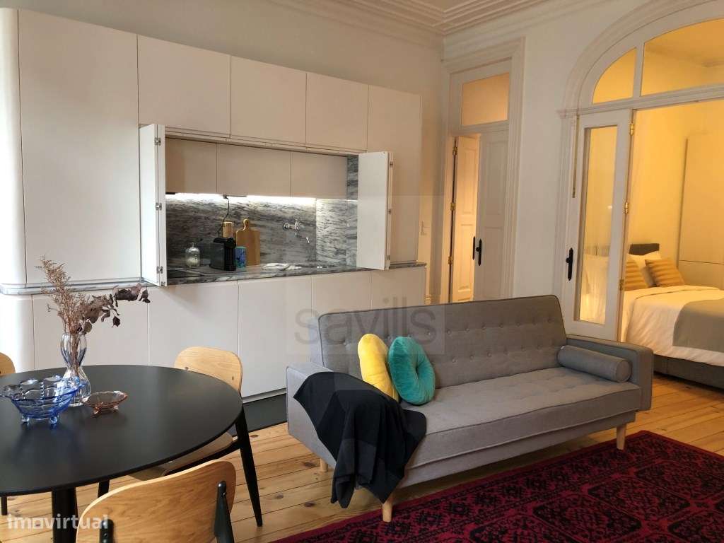 Apartamento T0+1 mobilado para arrendar no centro do Porto - Grande imagem: 5/14