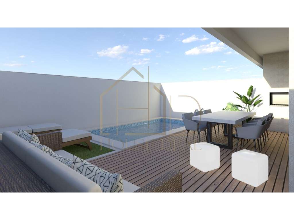 LUXUOSA Moradia T4 com Piscina. Fernão Ferro-5