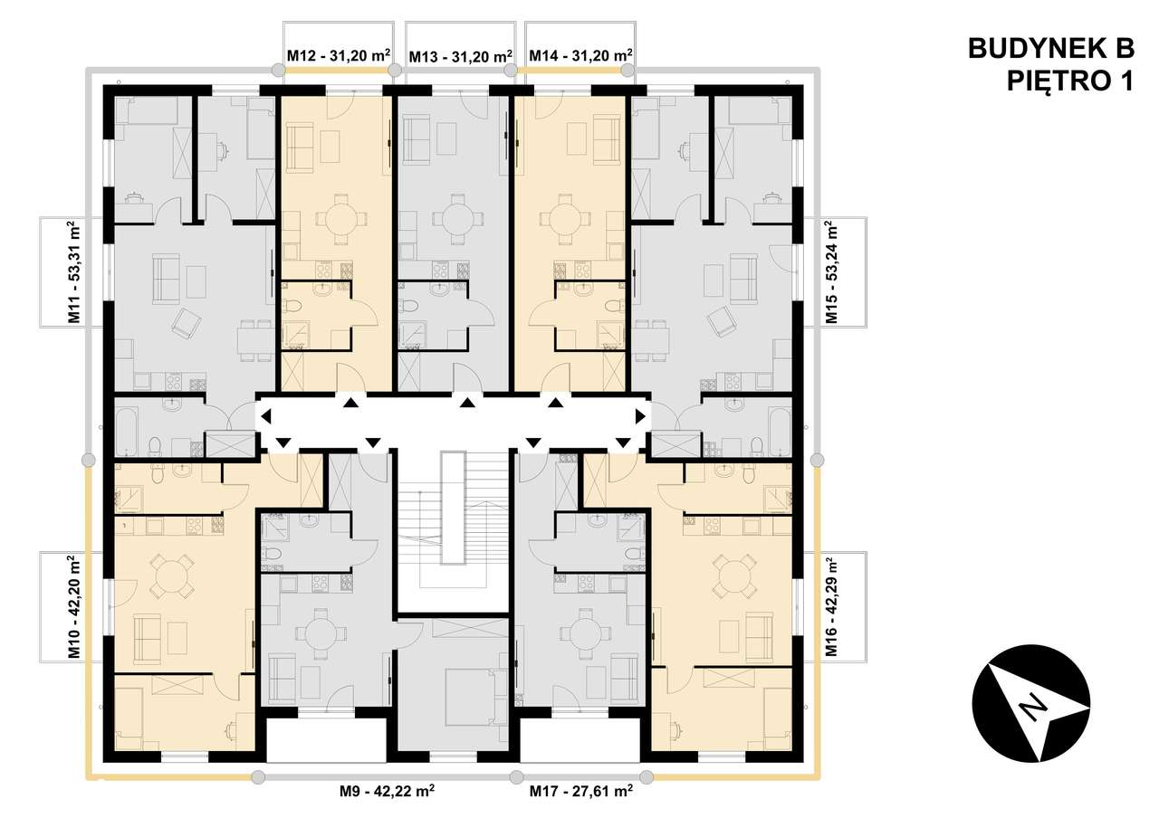 3-pokojowe mieszkanie 53m2 + balkon Bez Prowizji - Pełny obrazek: 3/11