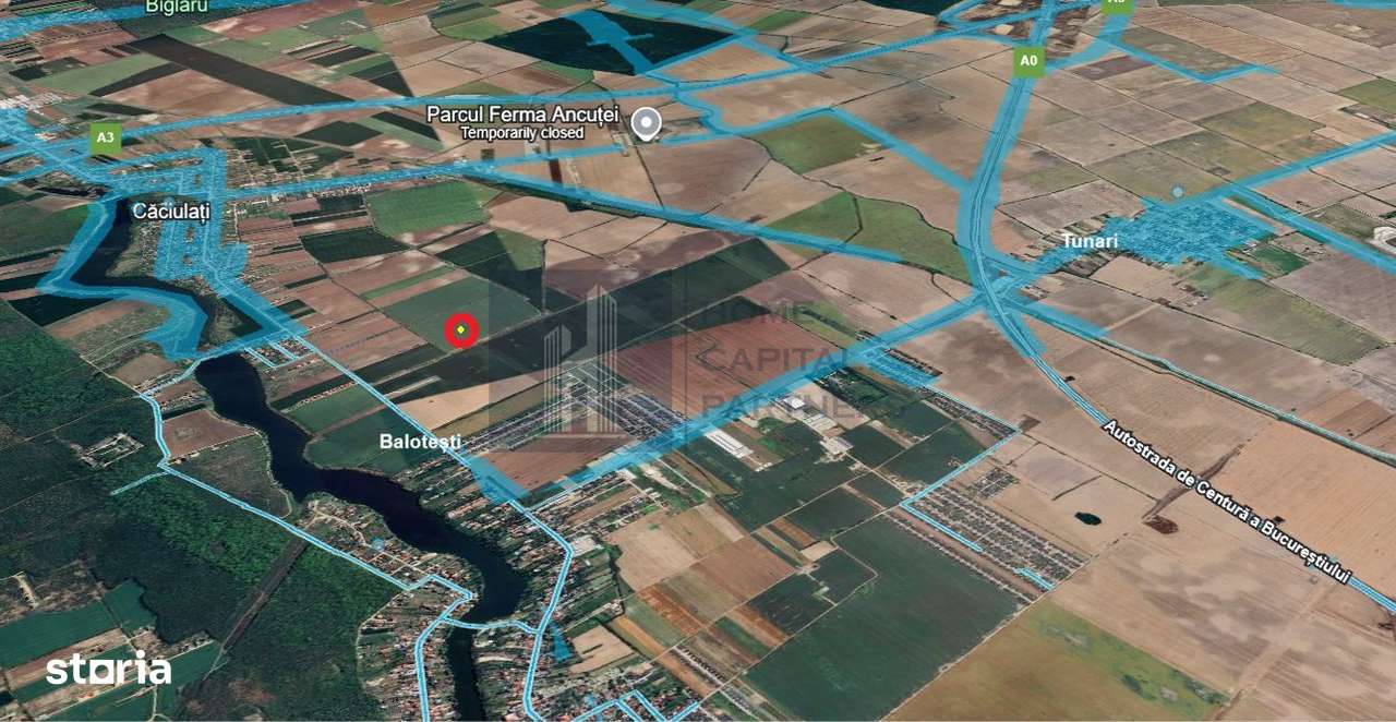 Teren de vanzare 10.000 mp | Căciulați, Moara Vlăsiei | Balotesti-1