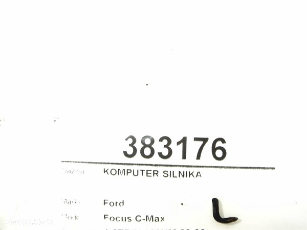 KOMPUTER SILNIKA FORD FOCUS C-MAX (DM2) 2003 - 2007 1.6 TDCi 80 kW [109 KM] olej napędowy 2003 - - 5