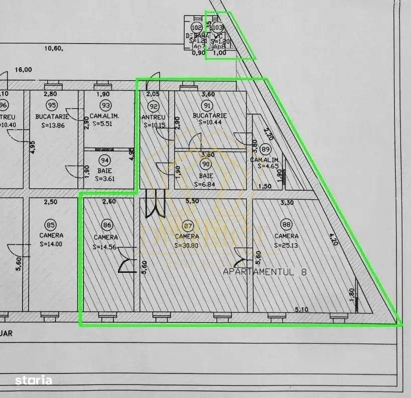Apartament cu 3 camere in cladire istorica | Traian - Imagine principală: 5/7