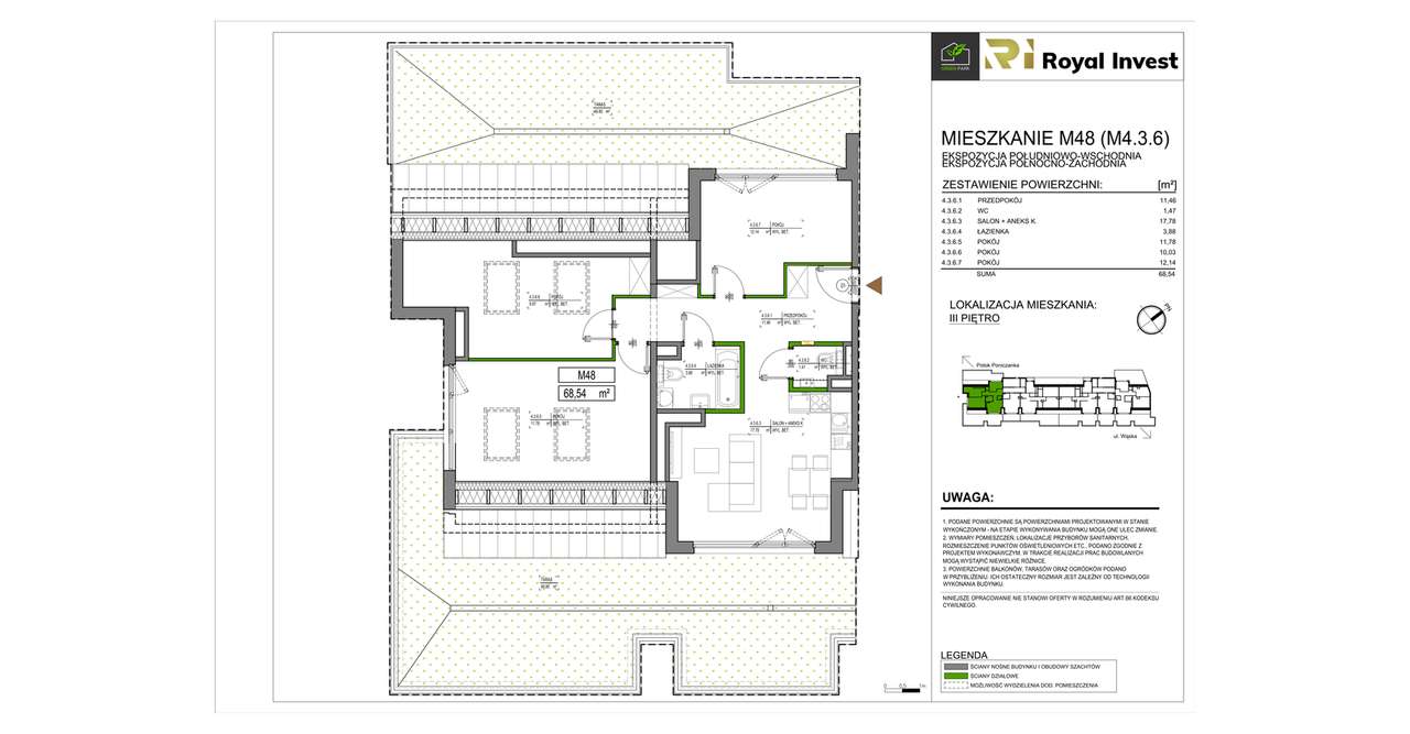 Green Park  | mieszkanie 4-pok. | B48 - Pełny obrazek: 2/7