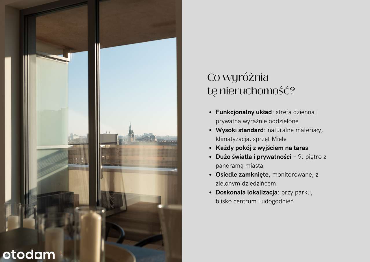 Apartament z ogromnym tarasem i widokiem na Cytadelę-4